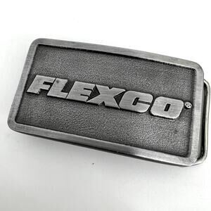 Vintage 1994 FLEXCO Flexible Steel Lacing Company USA Belt Buckle 2"x3"